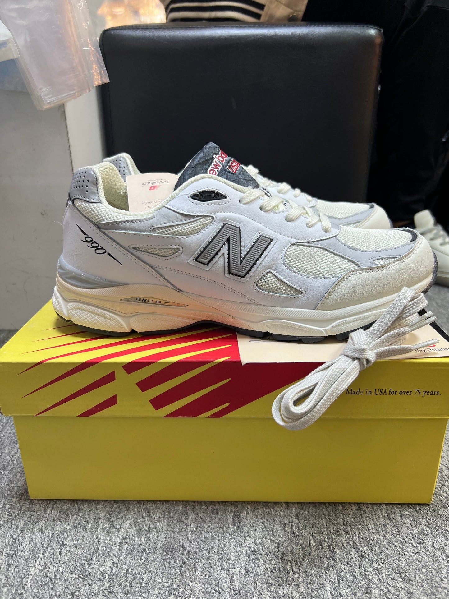 New Balance Teddy Santis x 990v3 Made in USA Sea Salt