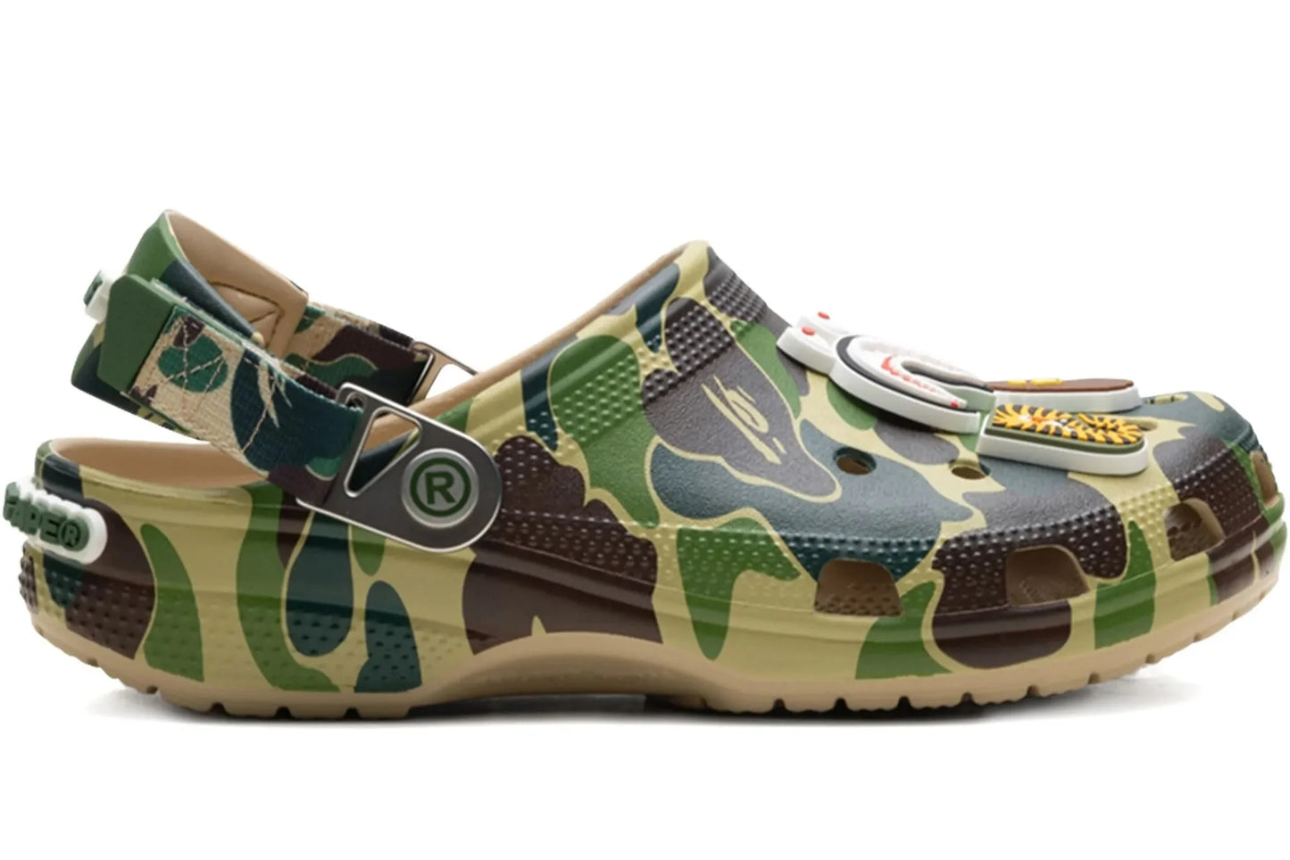 A Bathing Ape Clog "Camo  Green"