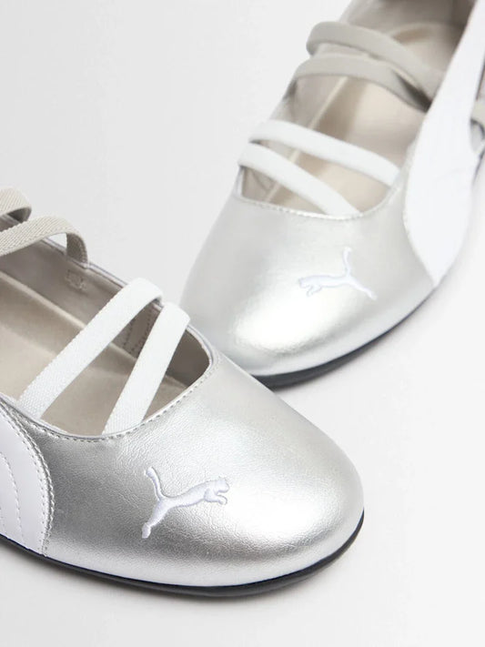PUMA Speedcat Ballet metallic sneakers
