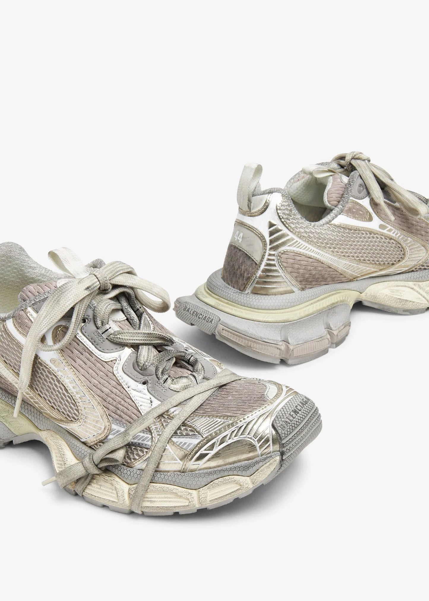 BALENCIAGA 3XL panelled mesh low-top trainers