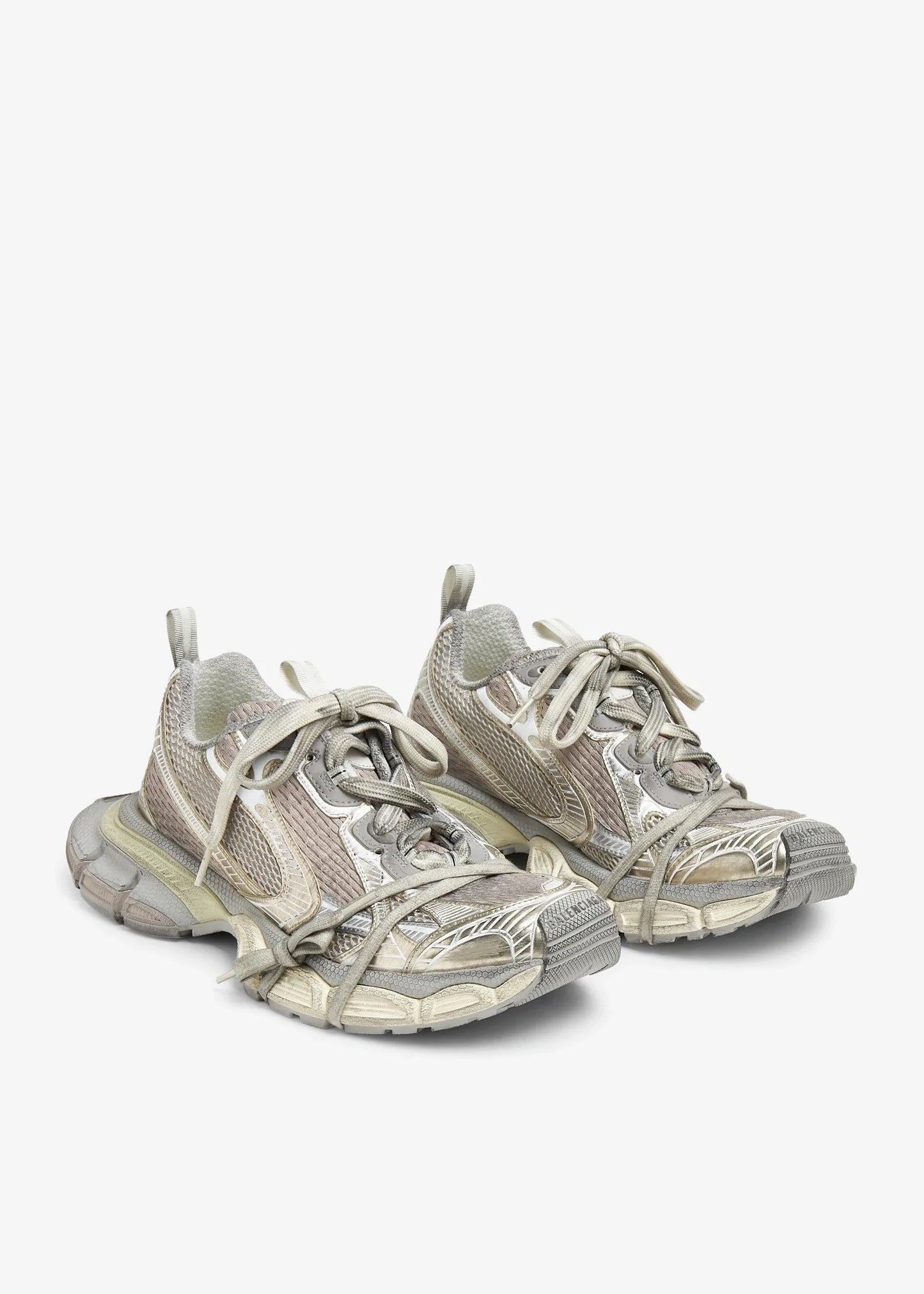 BALENCIAGA 3XL panelled mesh low-top trainers