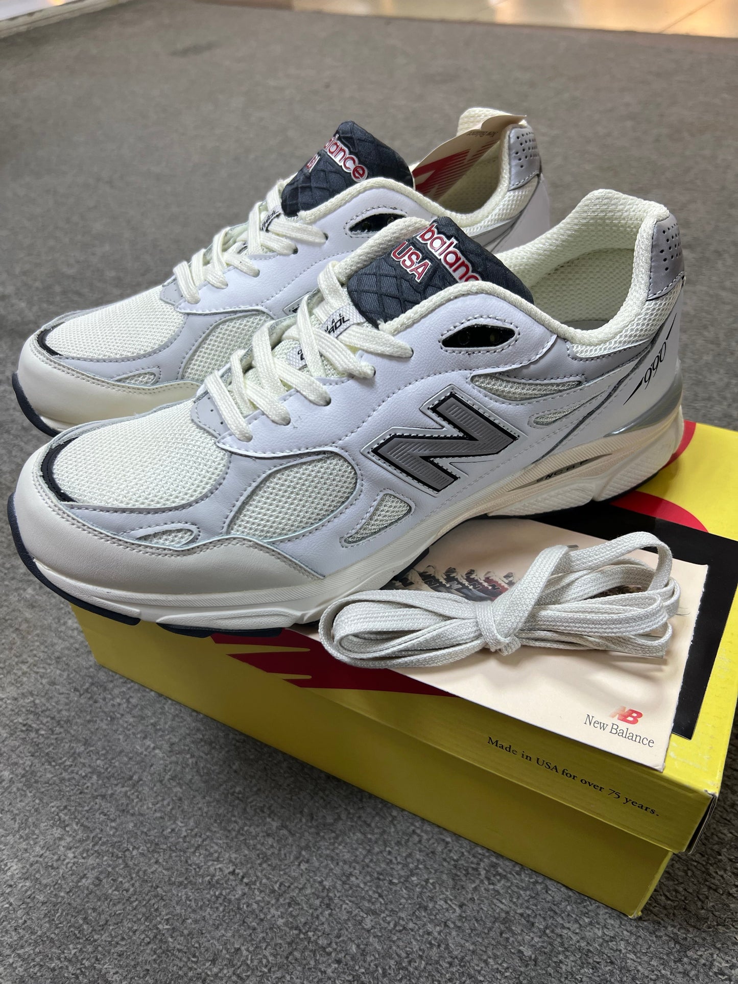 New Balance Teddy Santis x 990v3 Made in USA Sea Salt