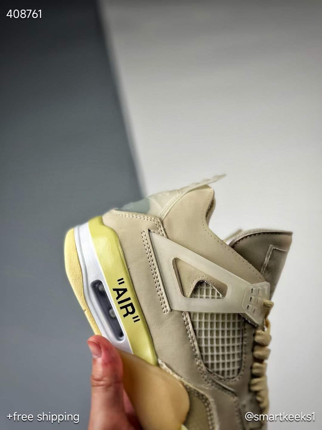 Jordan 4 X Off White Retro Sail