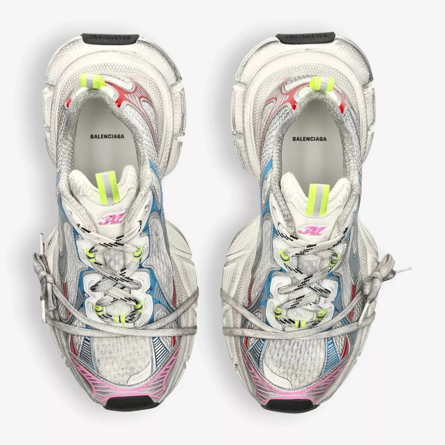 BALENCIAGA 3XL panelled mesh low-top trainers