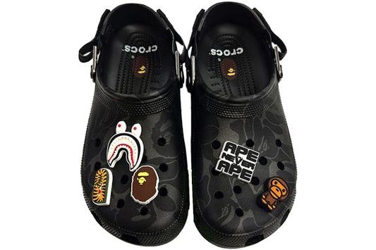 A Bathing Ape Clog "Black Camo"