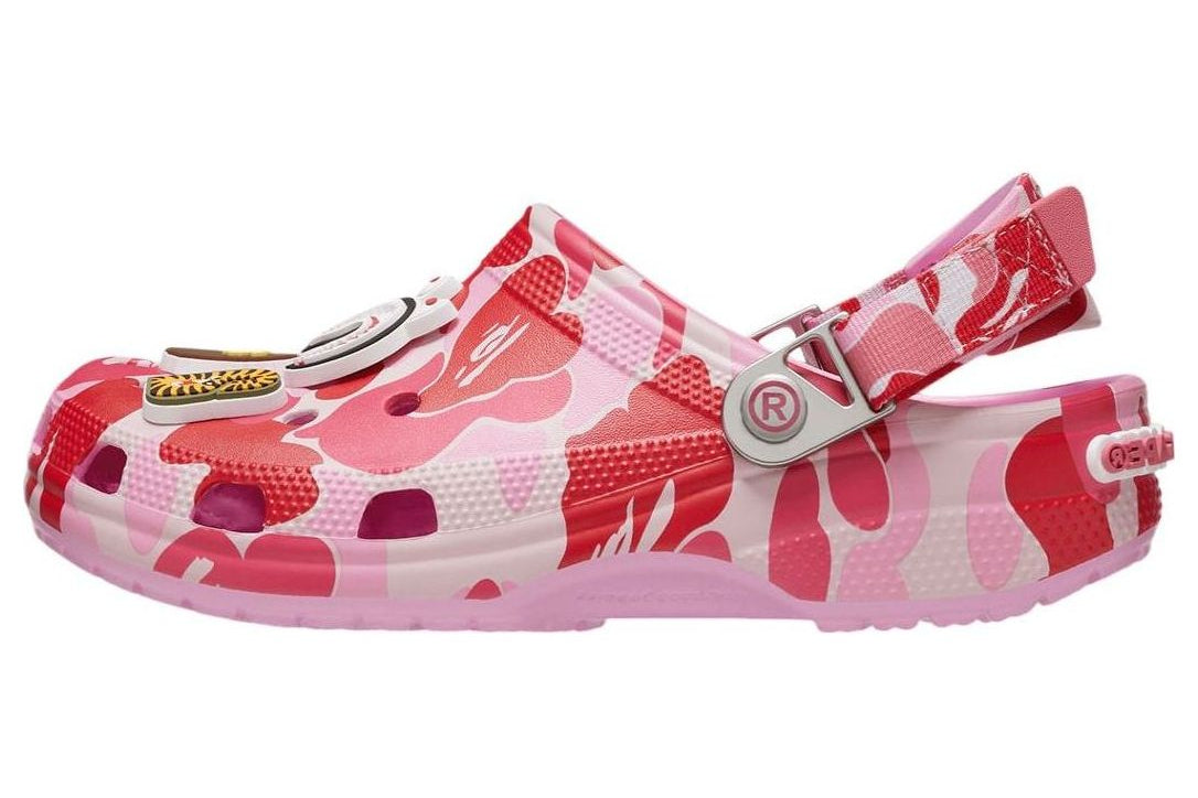 A Bathing Ape Clog "Pink Camo"