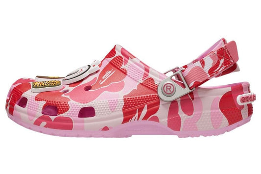 A Bathing Ape Clog "Pink Camo"
