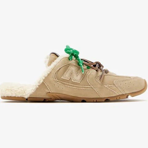Miu Miu x New Balance 530 SL deco calf leather mules in Suede For Women